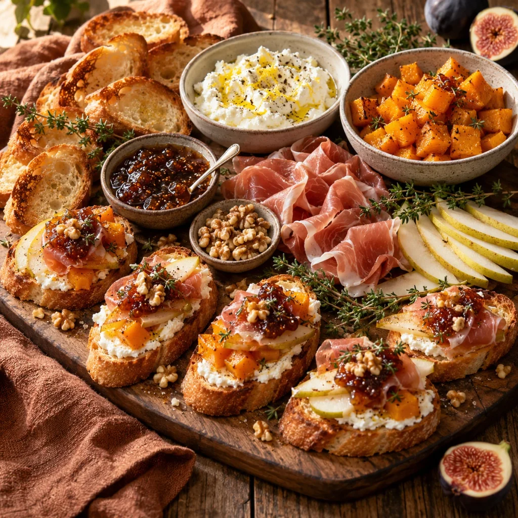 Build-Your-Own Autumn Crostini Board