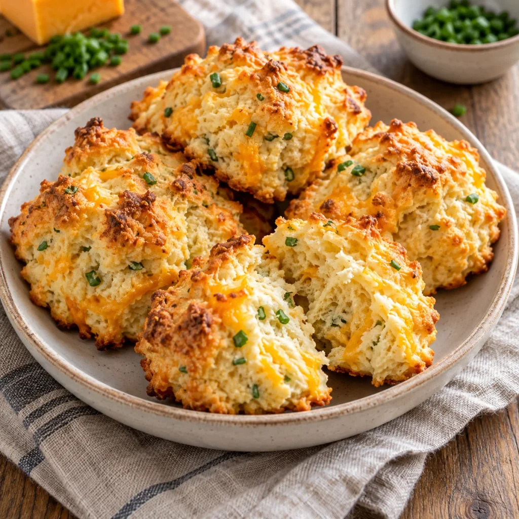 Cheddar Chive Drop Biscuits