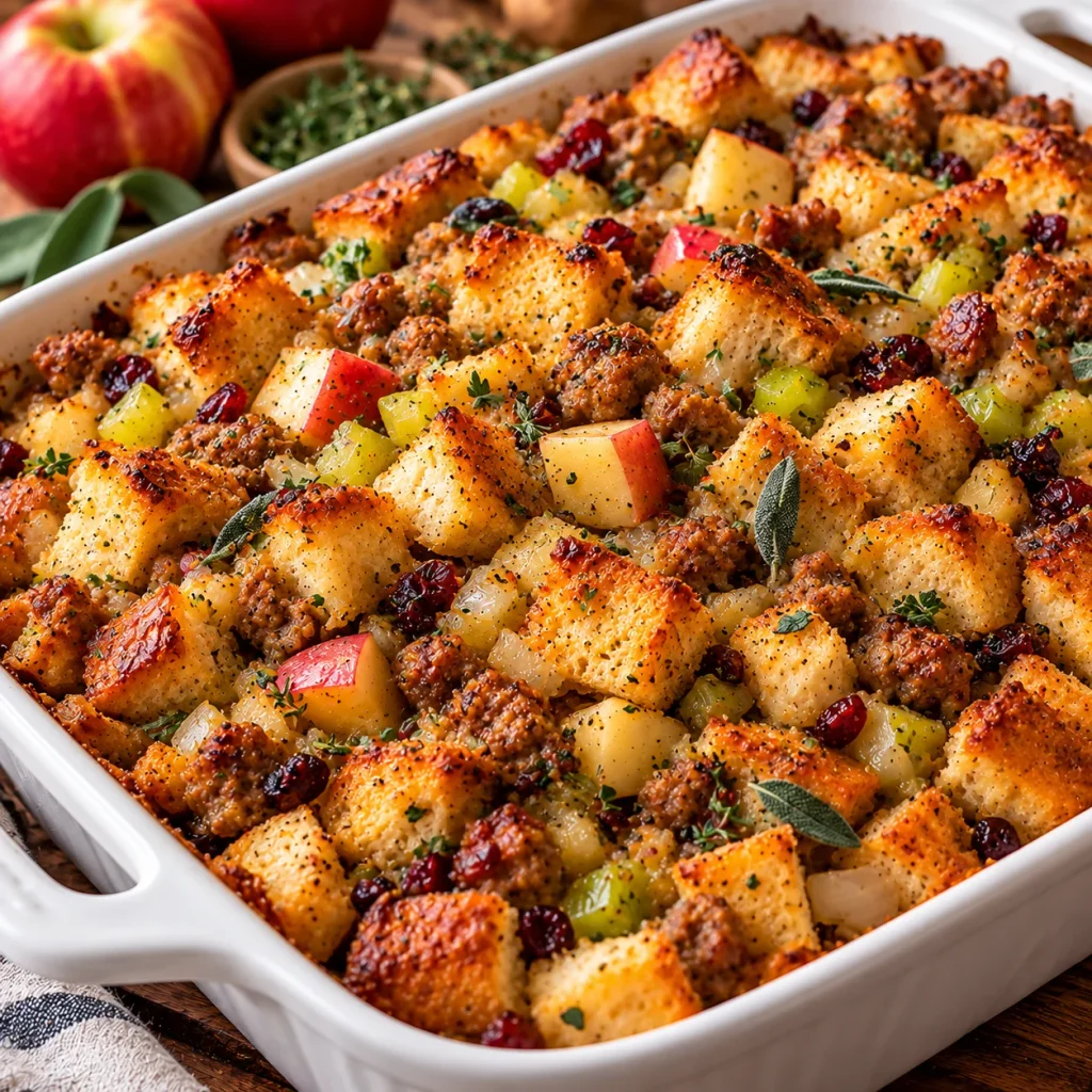 Apple Sausage Stuffing