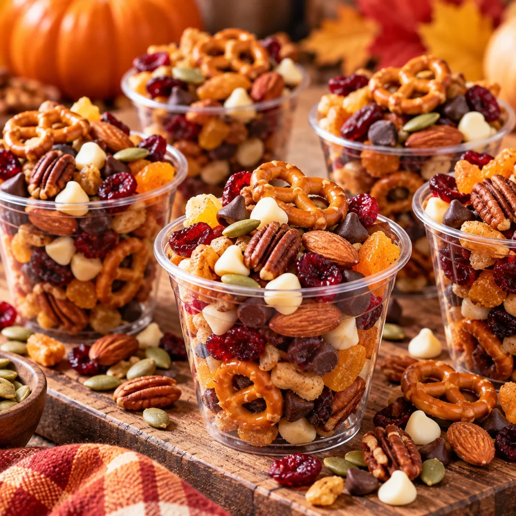 Autumn Trail Mix Cups