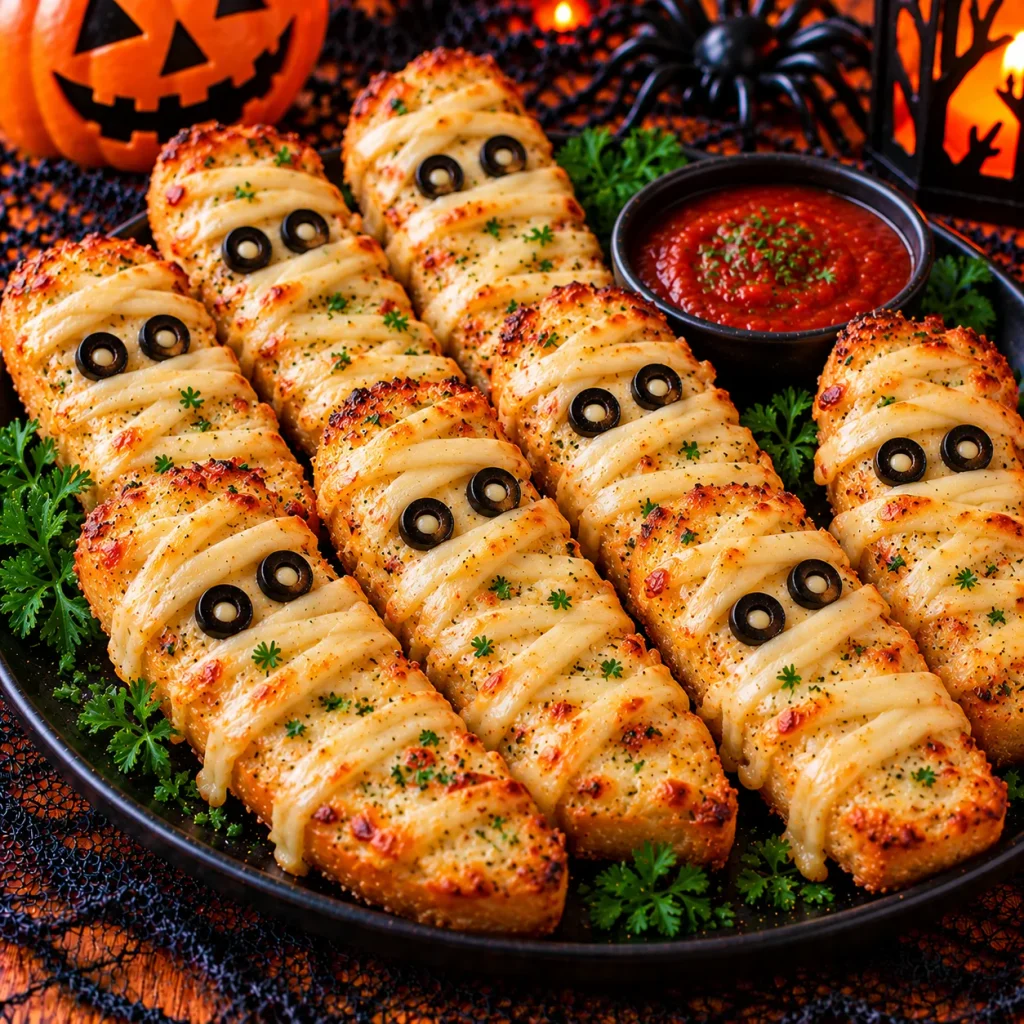 Cheesy Mummy Garlic Bread