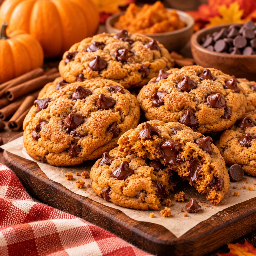 Chocolate Chip Pumpkin Cookies