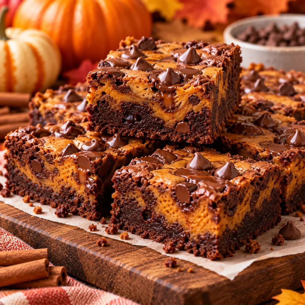 Chocolate Pumpkin Brownies