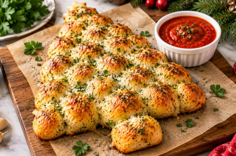 Easy Christmas Tree Pull-Apart Bread