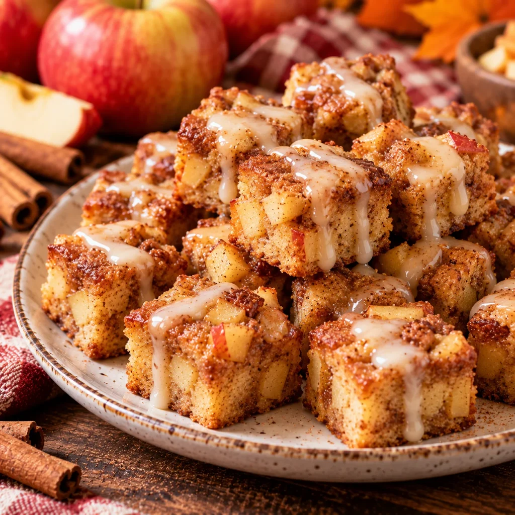 Cinnamon Apple Bread Bites
