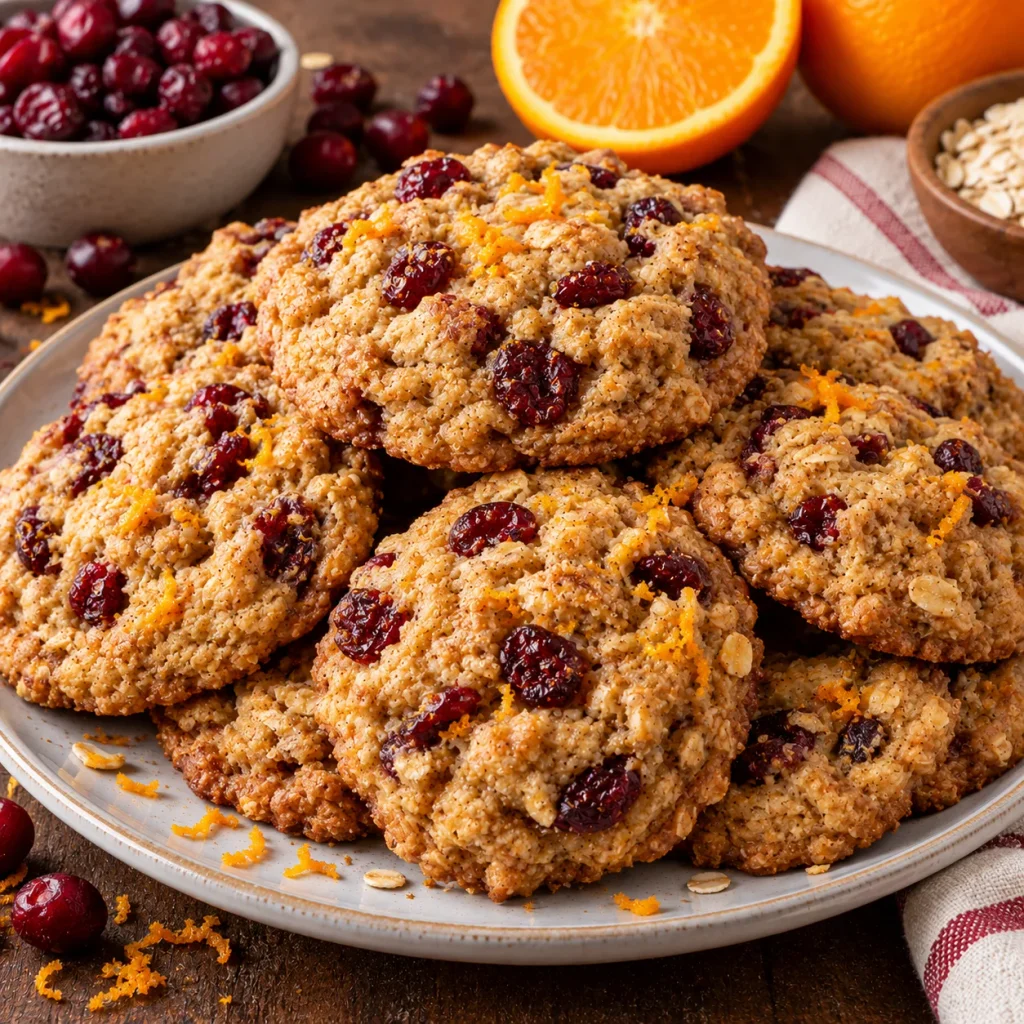 Cranberry Orange Oatmeal Cookies