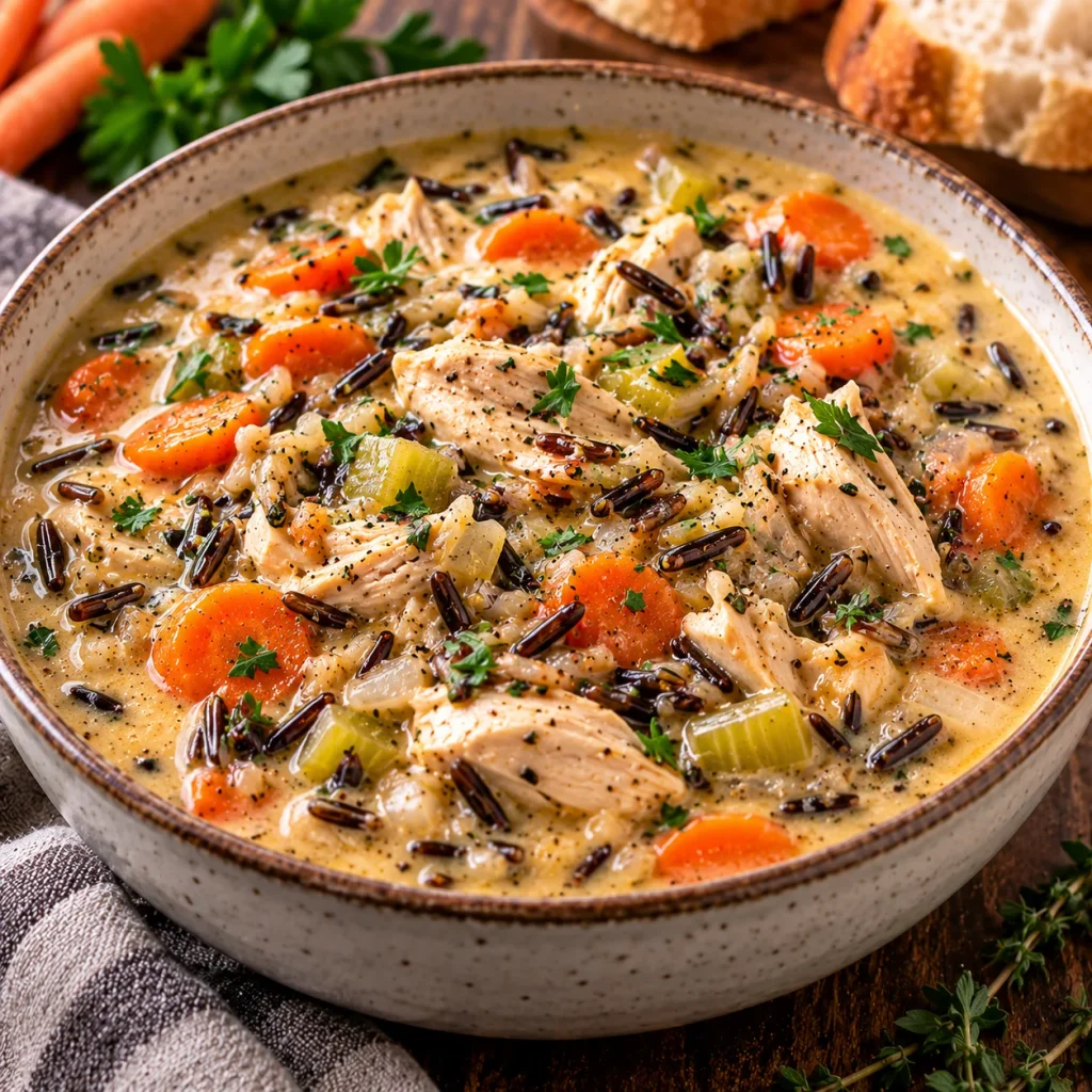 Creamy Chicken and Wild Rice Soup