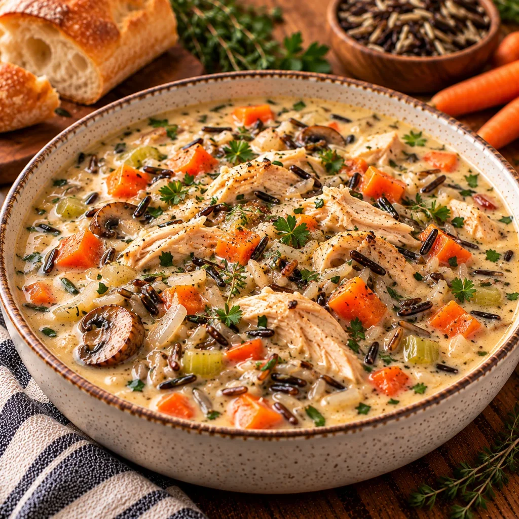 Creamy Chicken and Wild Rice Soup