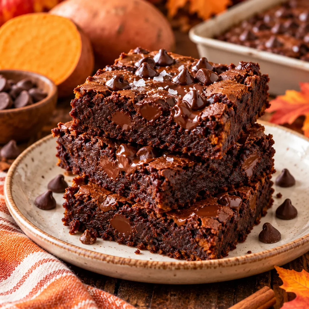 Flourless Sweet Potato Brownies