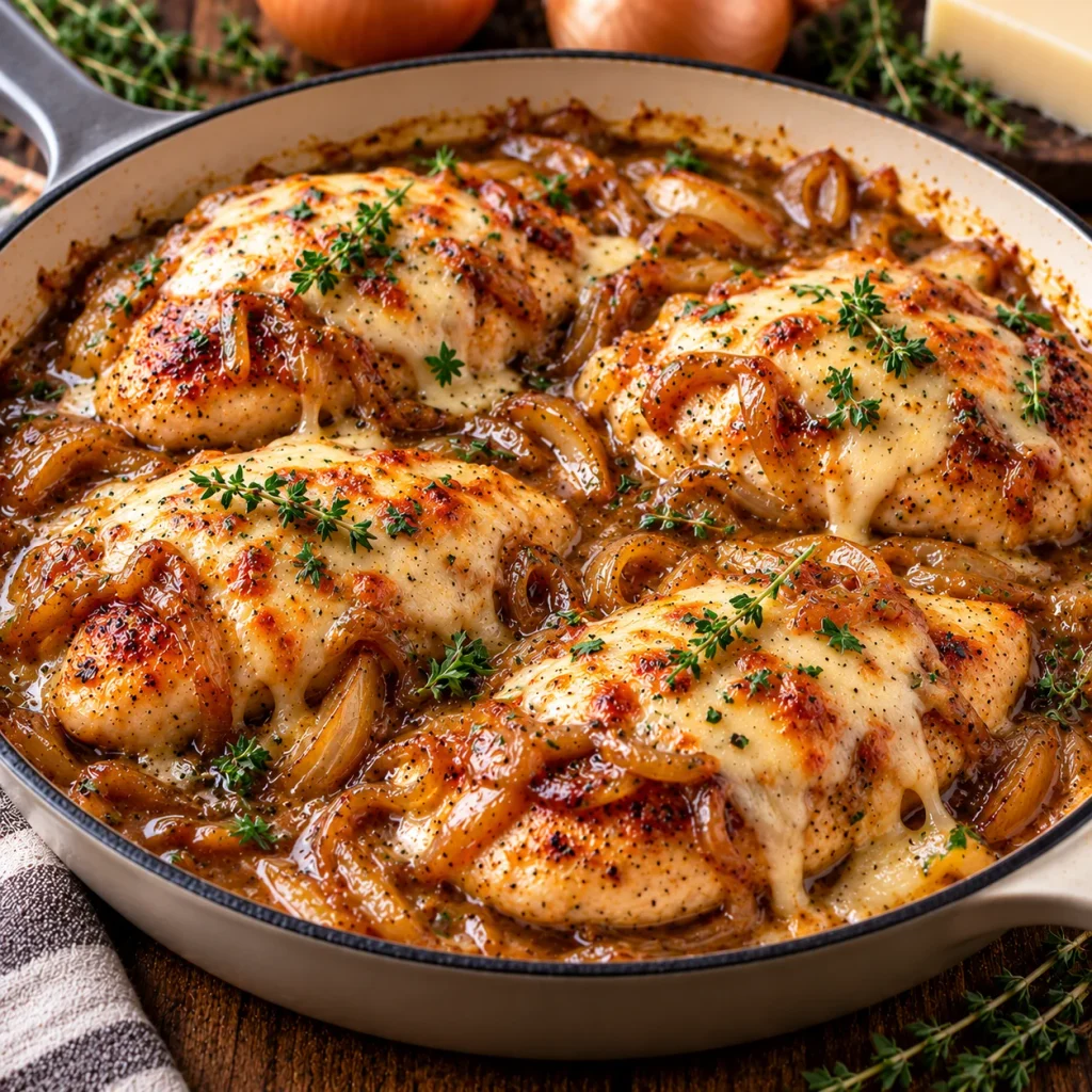 French Onion Chicken Skillet