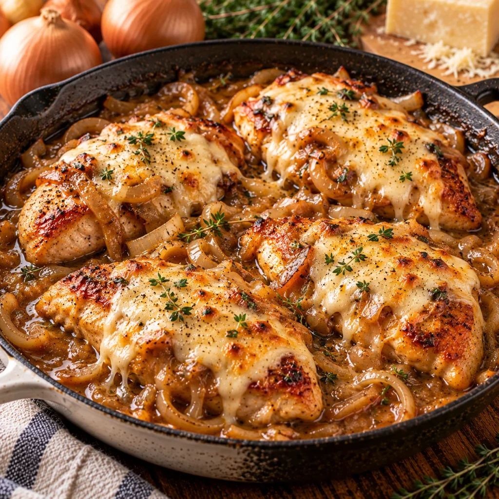 French Onion Chicken Skillet