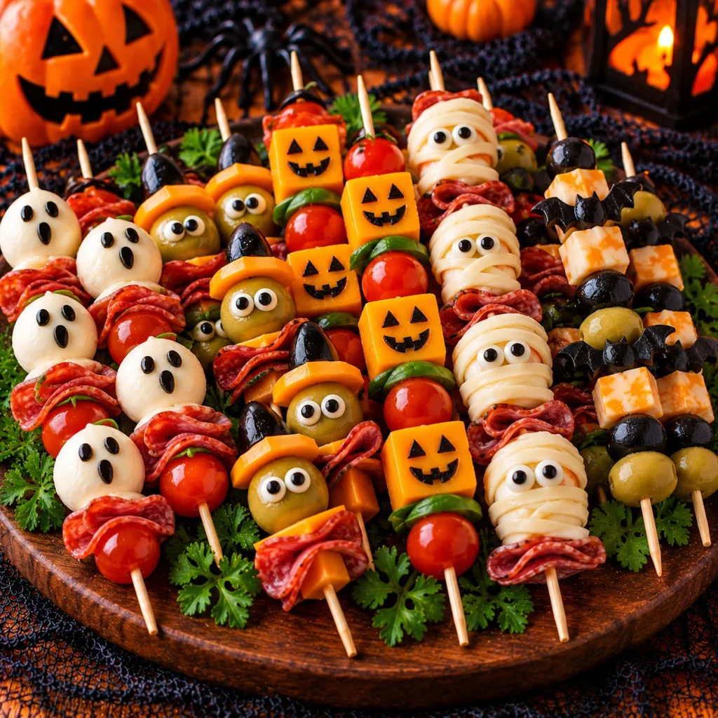 Halloween Charcuterie Skewers