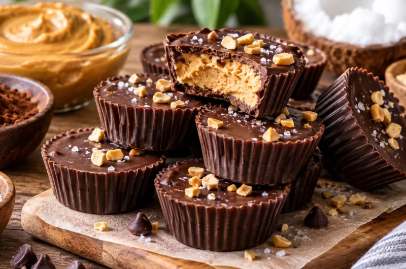 Keto Chocolate Peanut Butter Fat Bombs