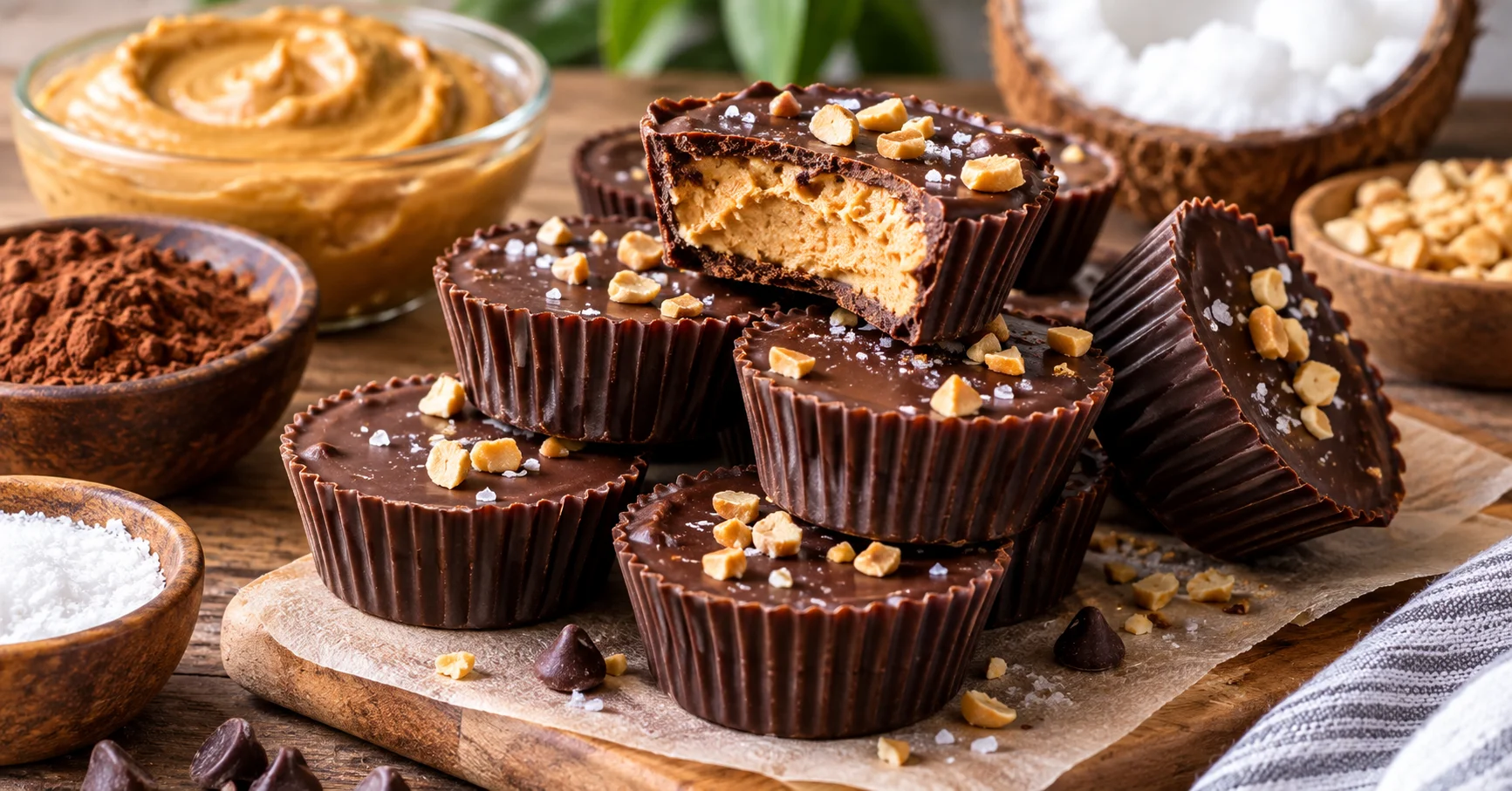 Keto Chocolate Peanut Butter Fat Bombs