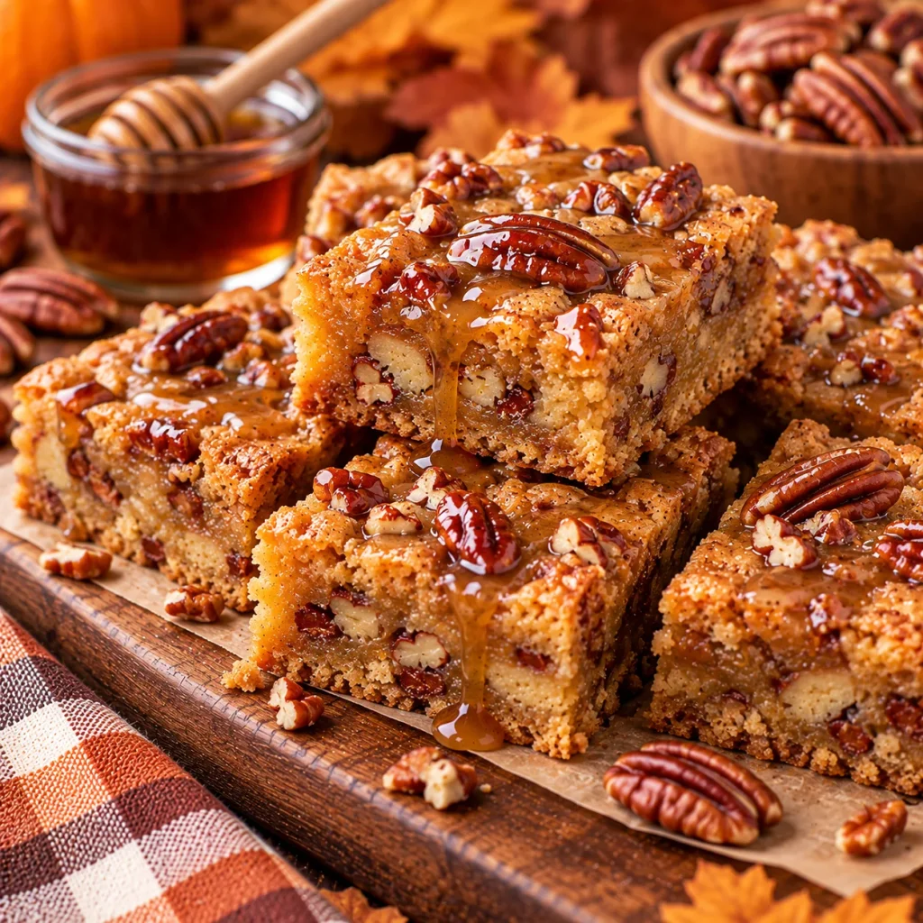 Maple Pecan Blondies