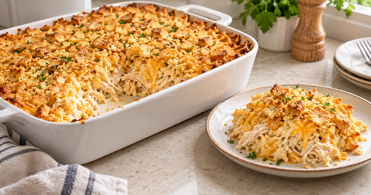 Million Dollar Chicken Casserole Creamy Cheesy And Oh-So-Good