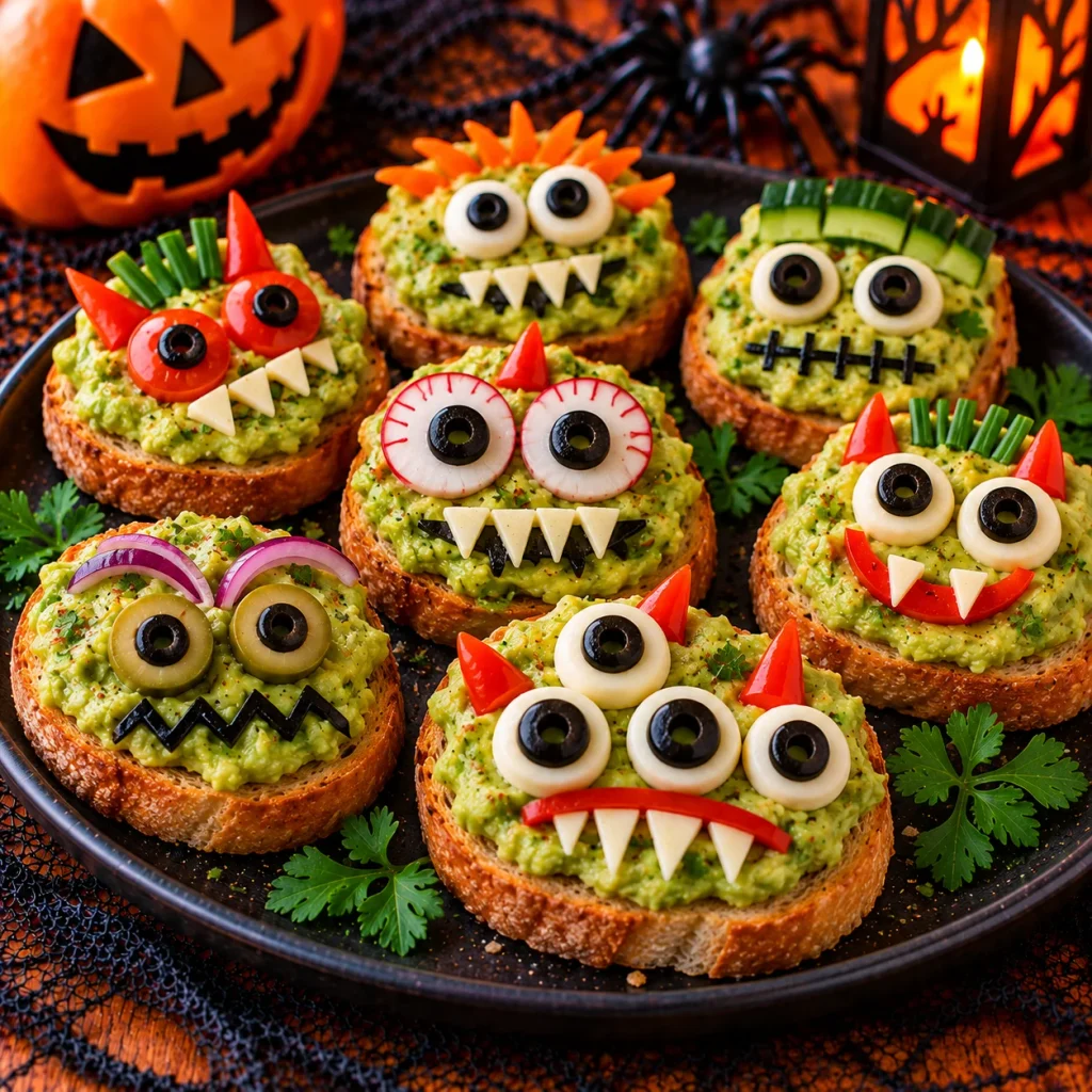 Monster Avocado Toast Bites