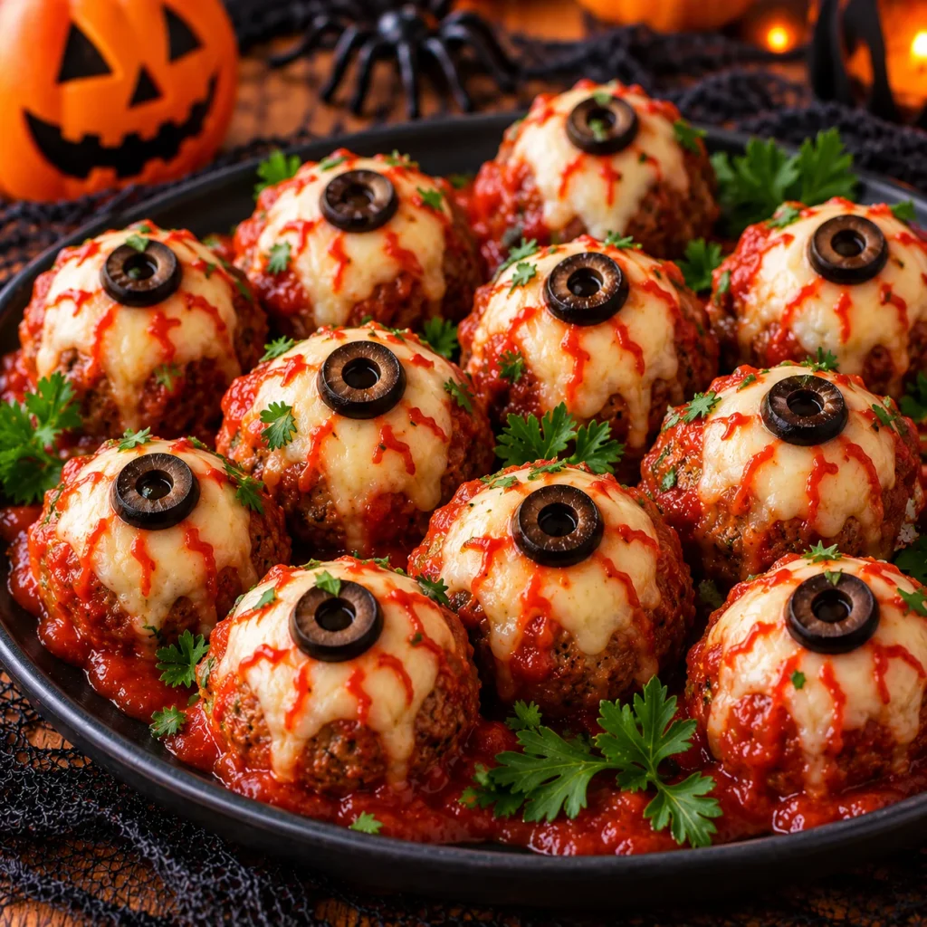 Monster Eyeball Meatballs