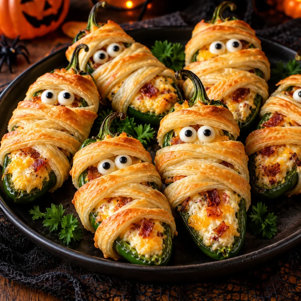 Mummy Jalapeño Poppers