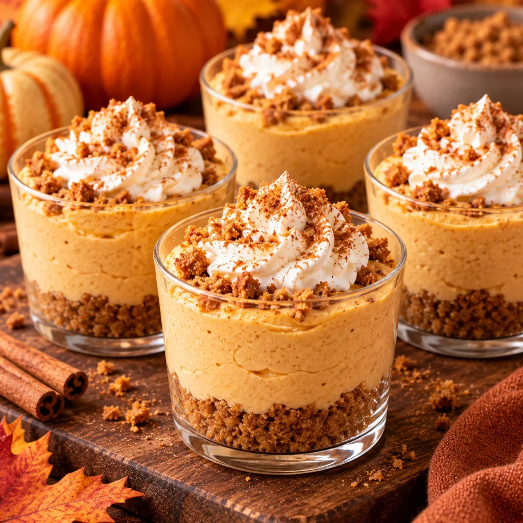 No-Bake Pumpkin Cheesecake Cups