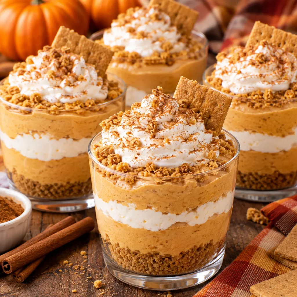 No-Bake Pumpkin Cheesecake Cups