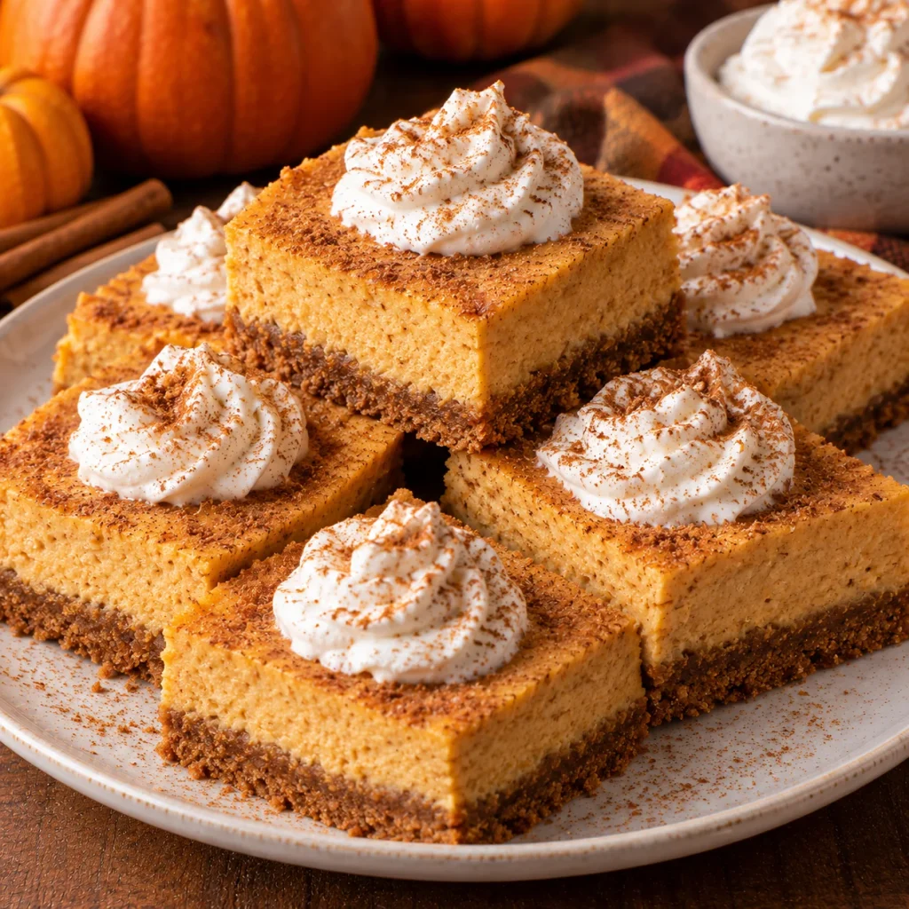 Pumpkin Cheesecake Bars