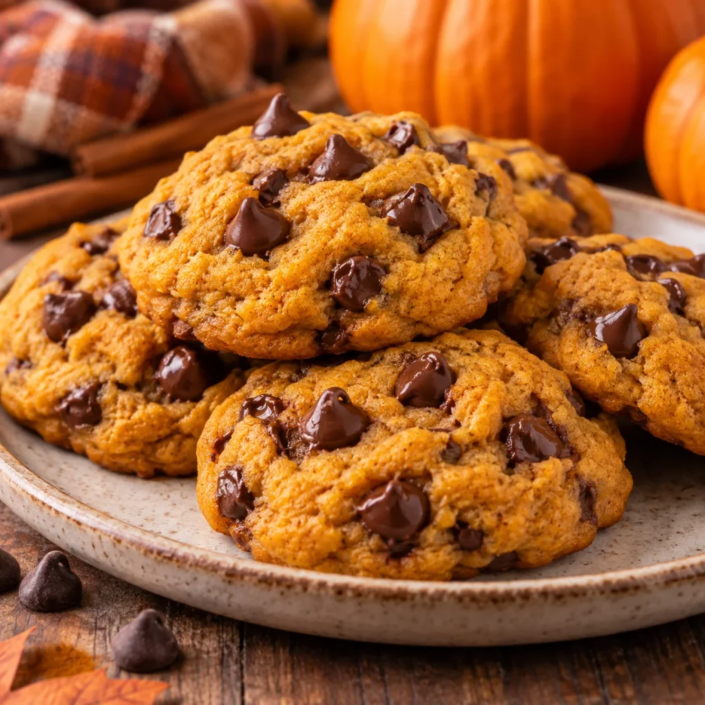 Pumpkin Chocolate Chip Cookies
