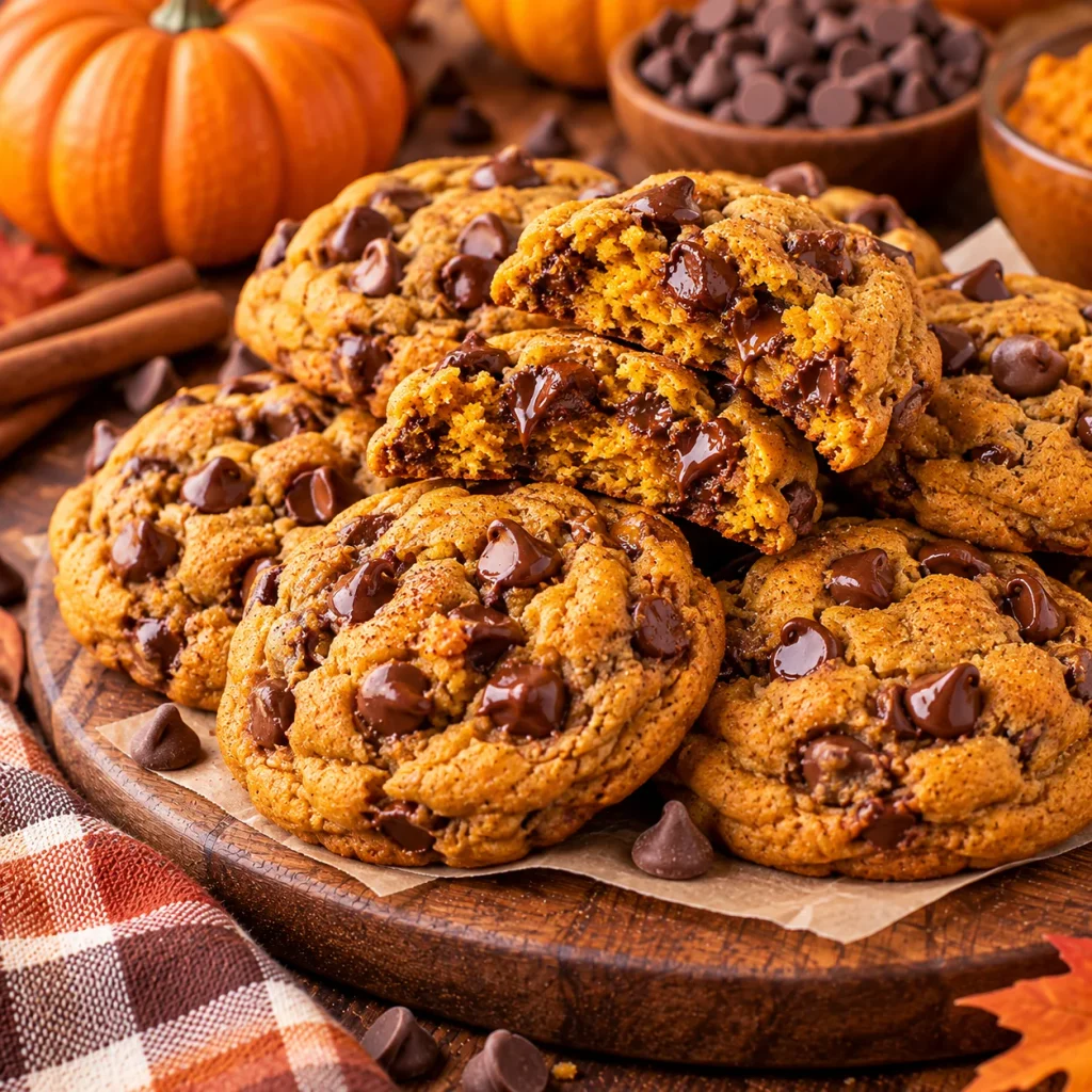 Pumpkin Chocolate Chip Cookies