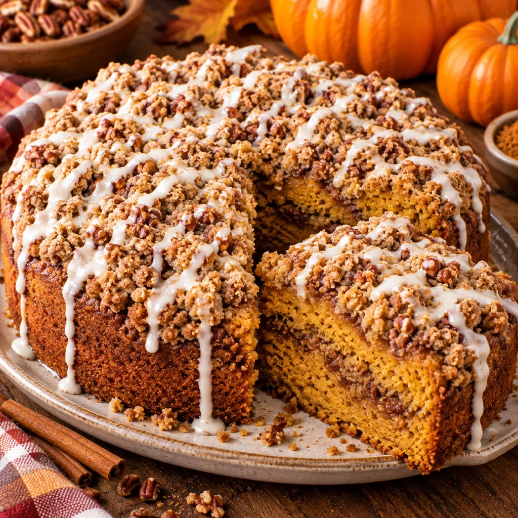 Pumpkin Crumb Coffee Cake
