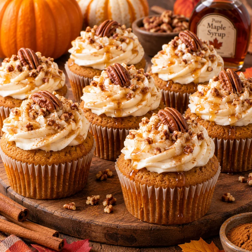Pumpkin Maple Cupcakes