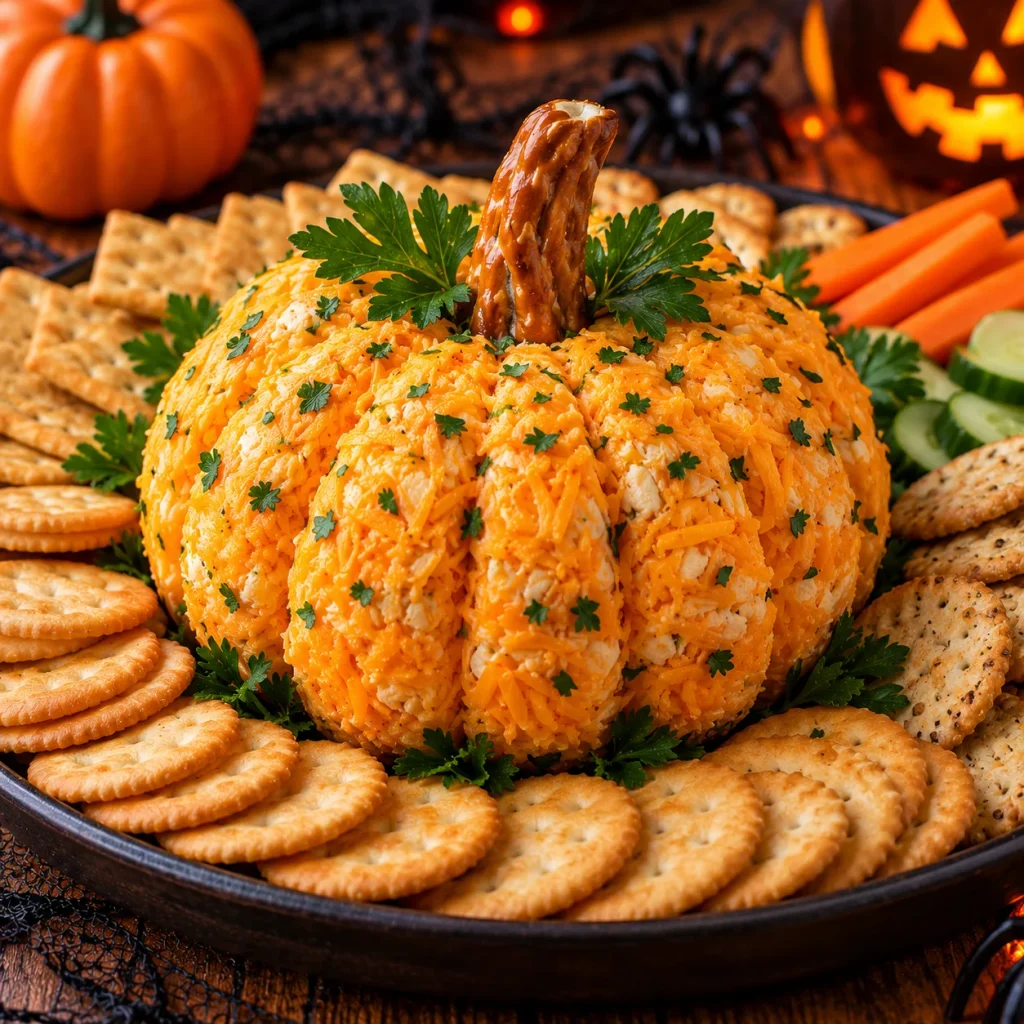 Pumpkin-Shaped Cheese Ball