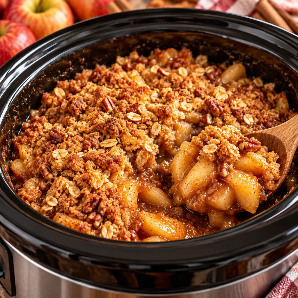 Slow Cooker Cinnamon Apple Crisp