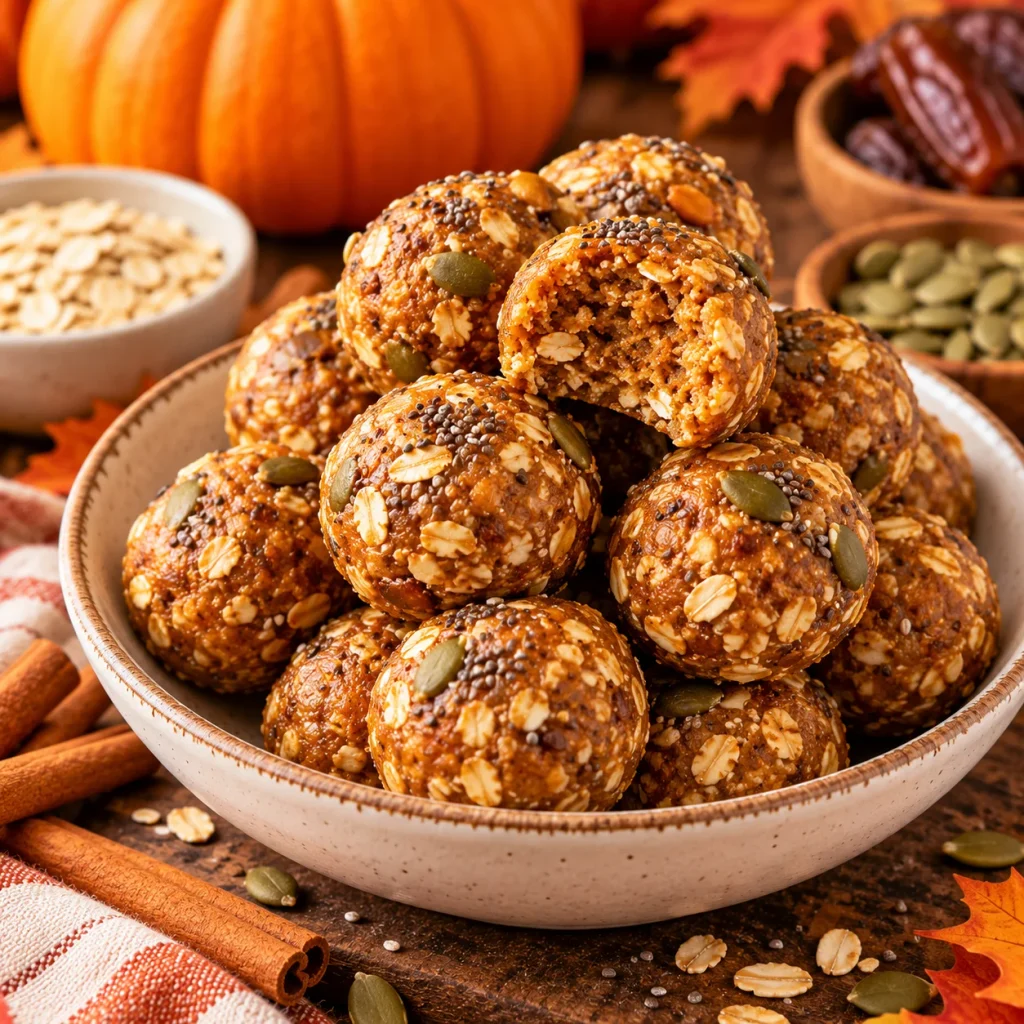 Spiced Pumpkin Energy Bites