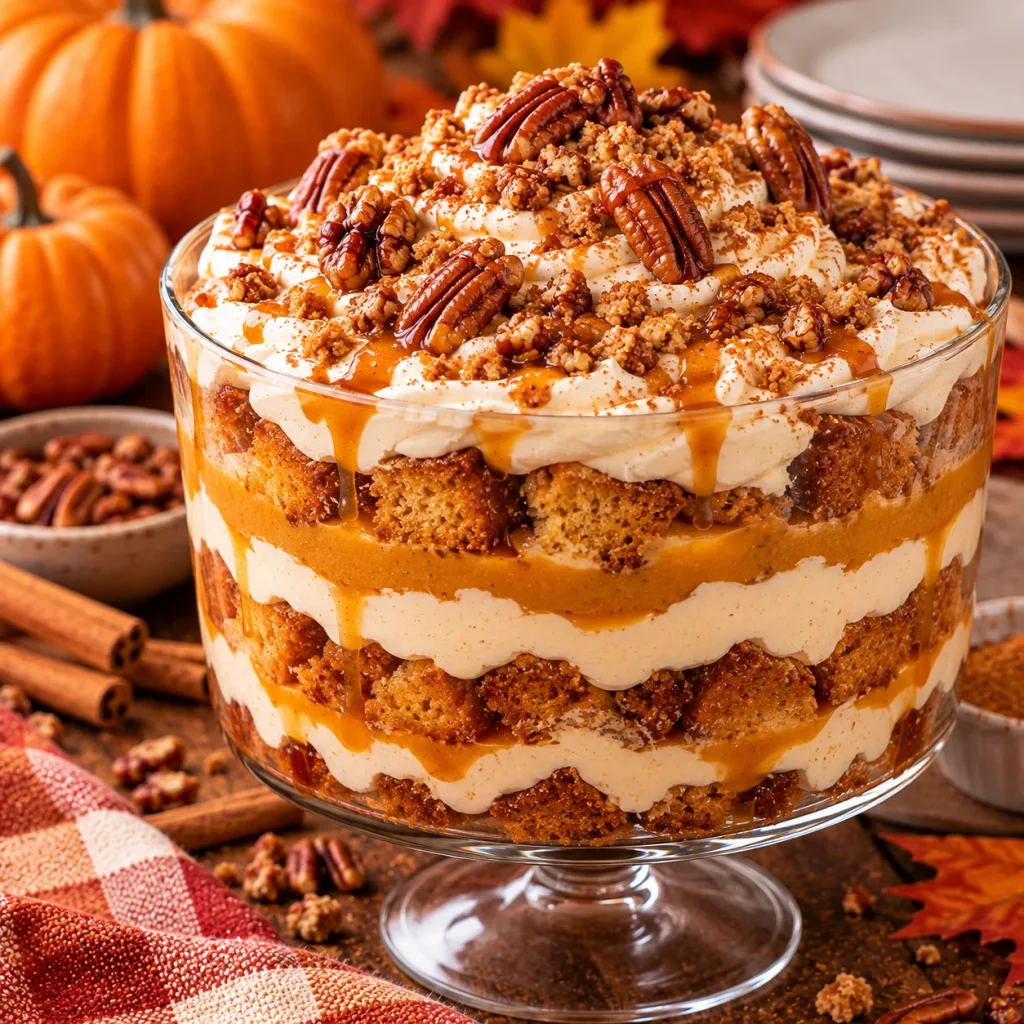 Spiced Rum Pumpkin Trifle