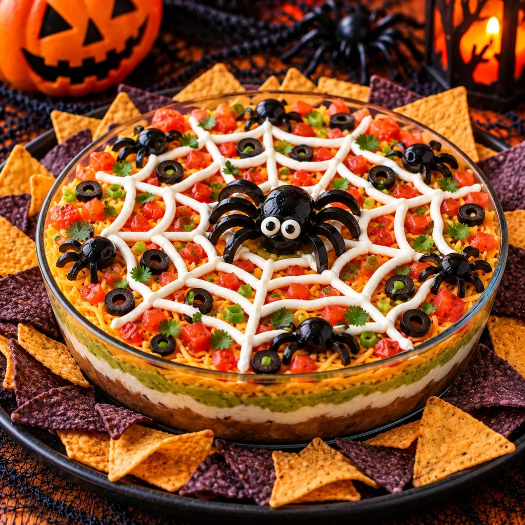 Spiderweb Taco Dip
