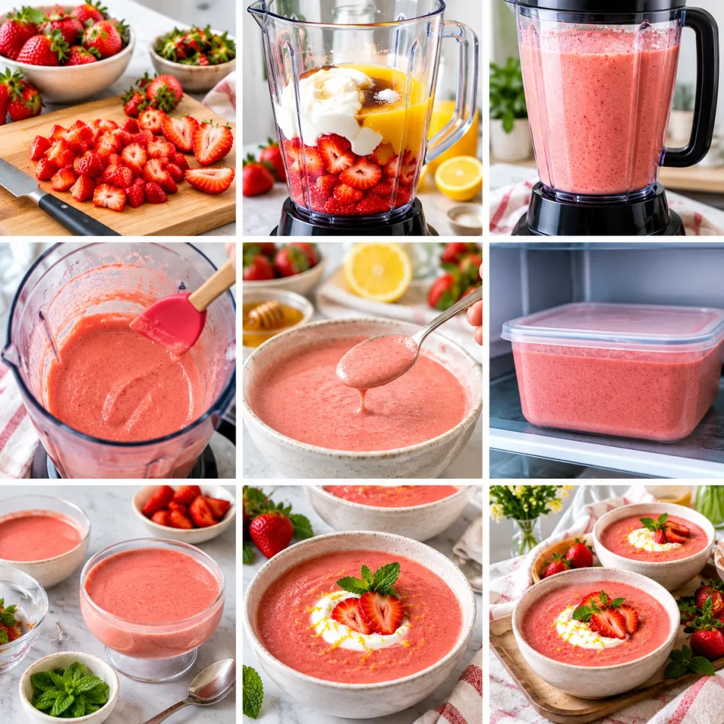 Step-by-Step Instructions For Strawberry Soup