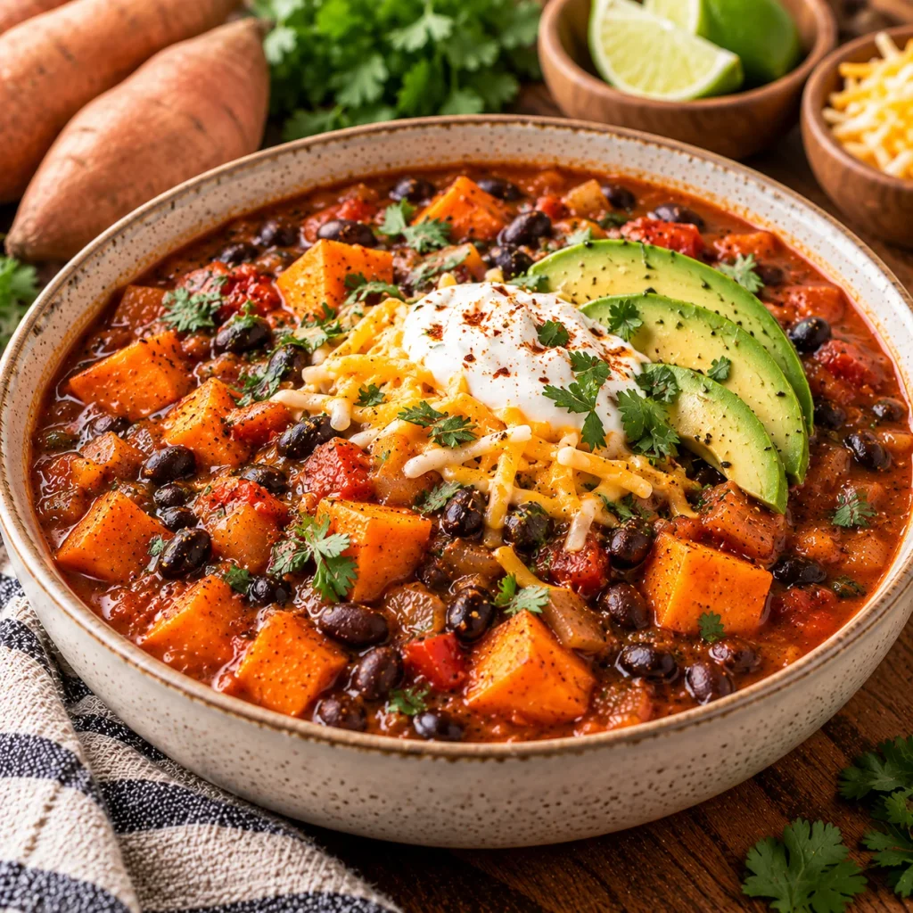 Sweet Potato and Black Bean Chili