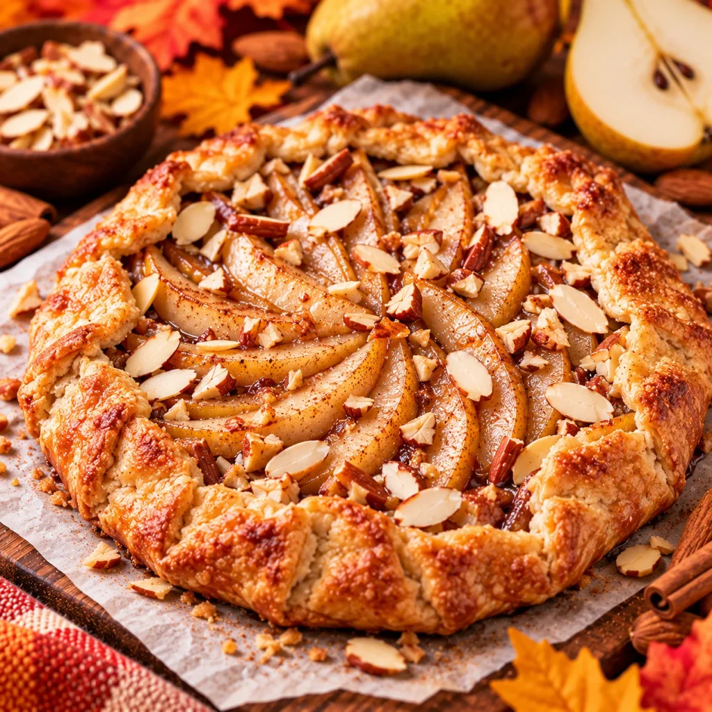 Vegan Pear and Almond Galette