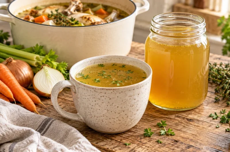 Easy Homemade Chicken Bone Broth Recipe