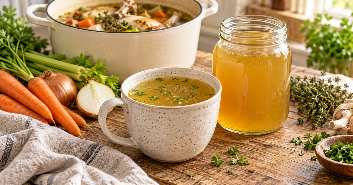 Easy Homemade Chicken Bone Broth Recipe