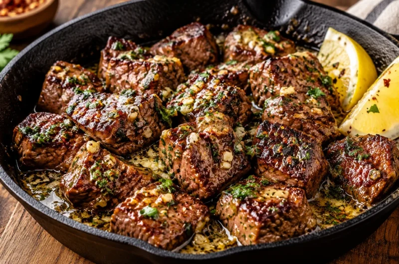 Cowboy Butter Steak Bites