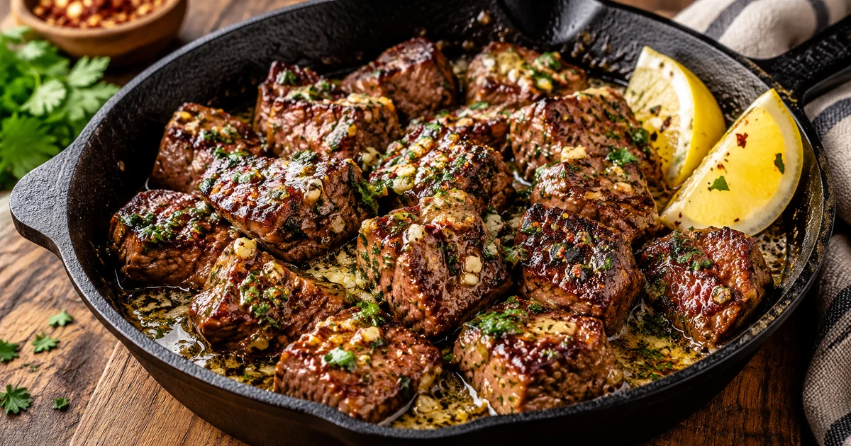 Cowboy Butter Steak Bites