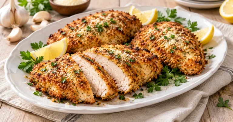 garlic parmesan crusted chicken