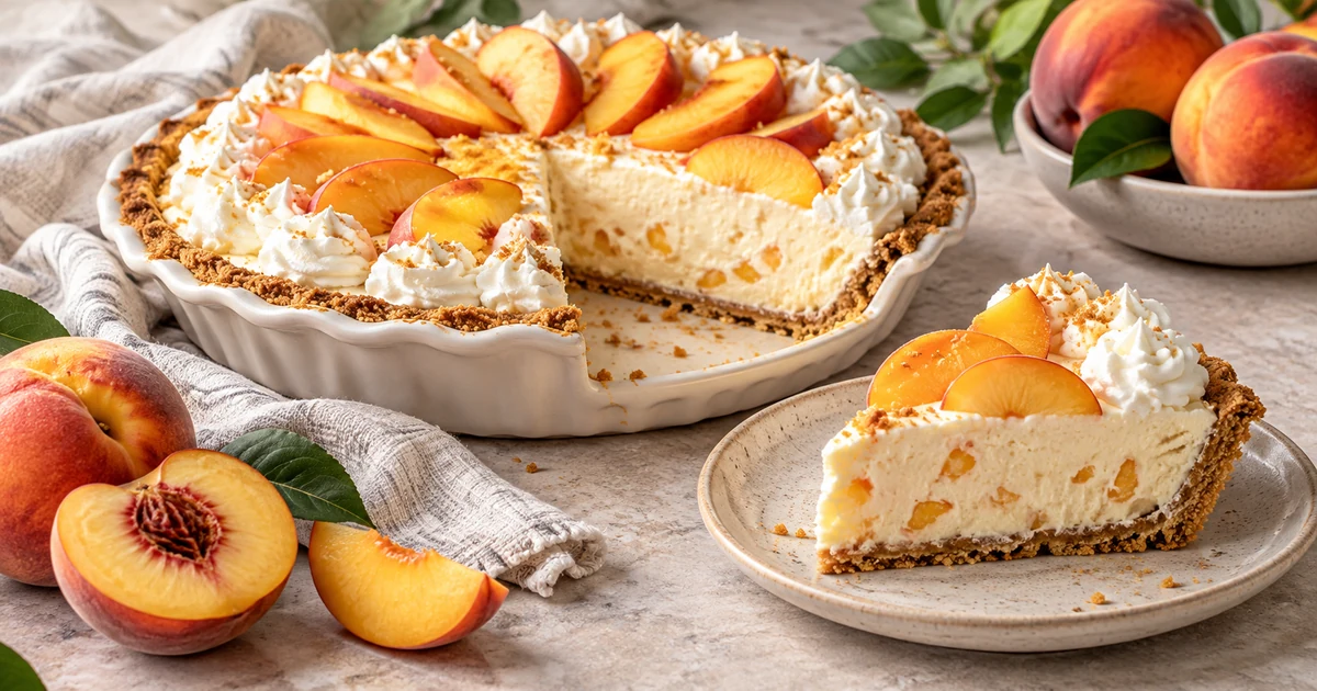 peach icebox pie
