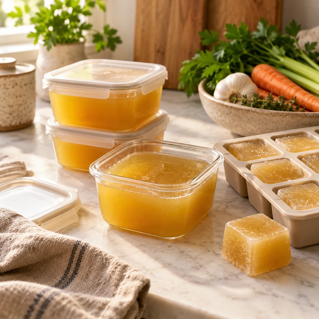 How to Store, Freeze and Reheat Chicken Bone Broth